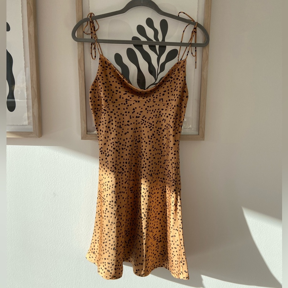 Leopard Print Slip Dress